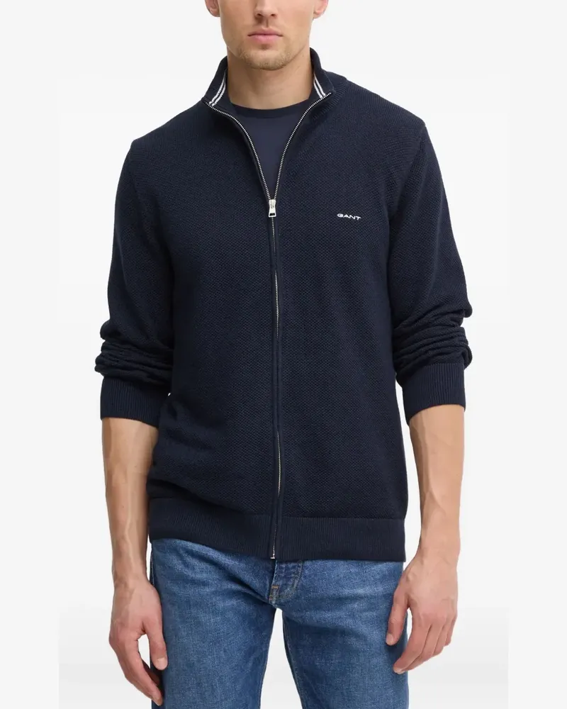 Gant Cardigan mit Reißverschluss - Blau Blau