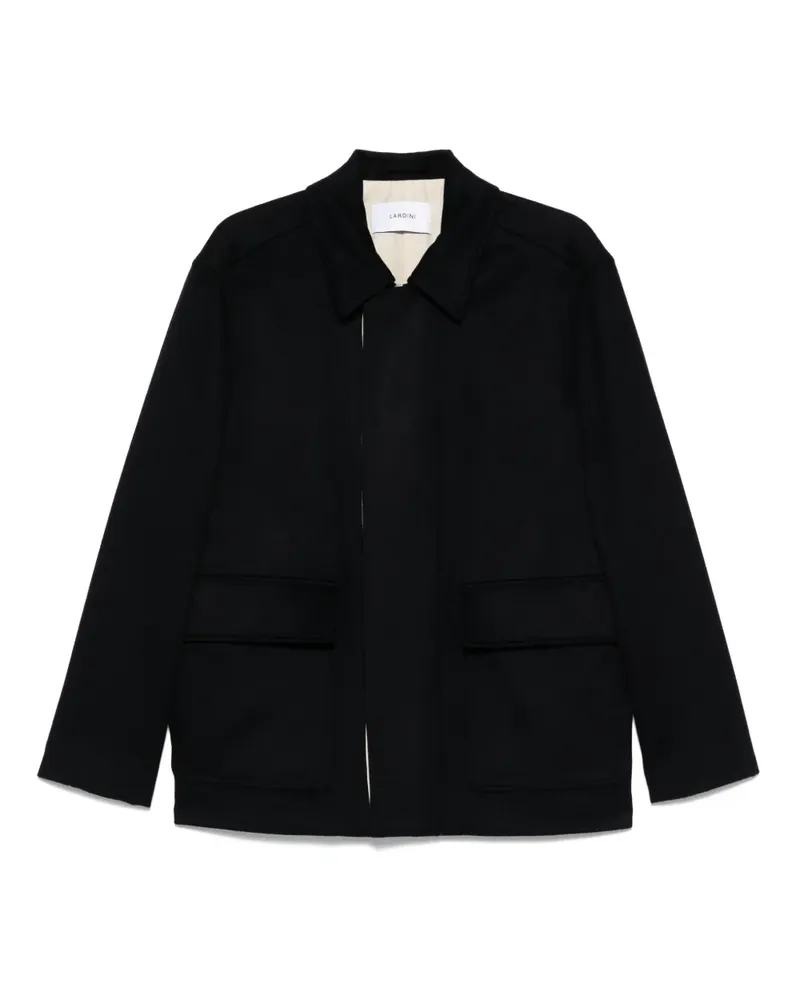 LARDINI Hemdjacke mit aufgesetzten Taschen - Blau Blau