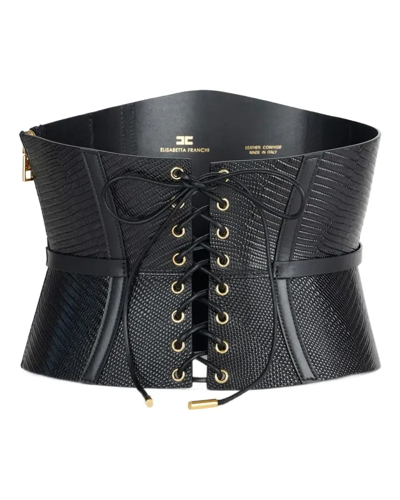 Elisabetta Franchi Gürtel im Bustier-Style - Schwarz Schwarz