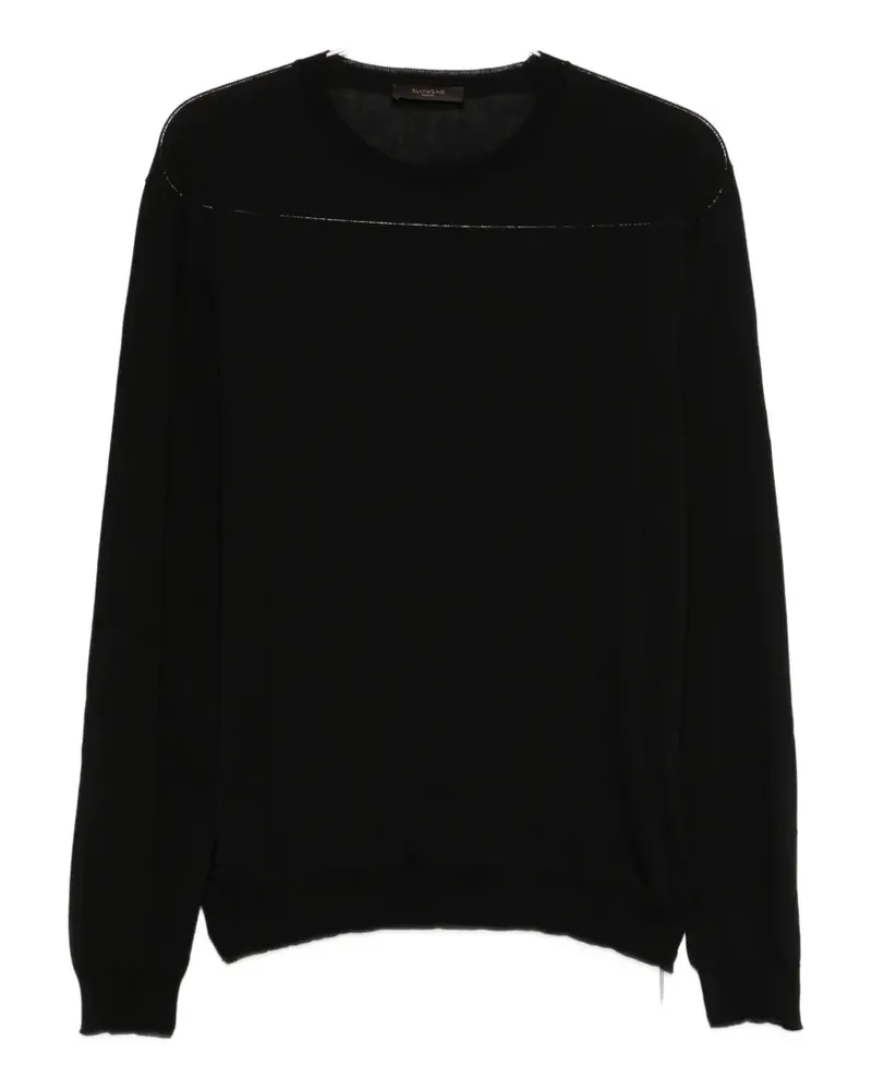 Zanone long-sleeve crew-neck knitwear - Schwarz Schwarz
