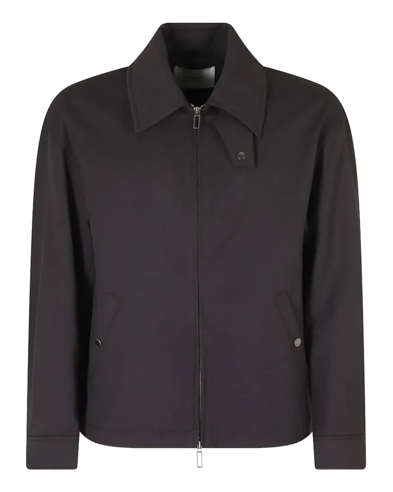 Paolo Pecora Milano zip-up collared jacket - Braun Braun
