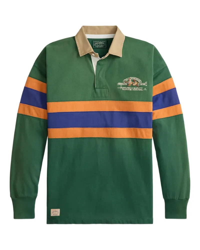 Ralph Lauren Poloshirt mit Rugby-Streifen - Grün Grün