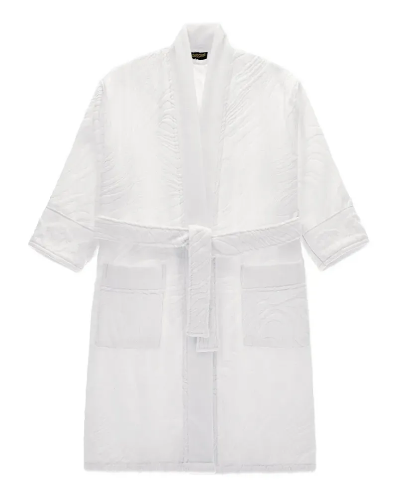 Roberto Cavalli Home animal-print bathrobe - Weiß Weiß