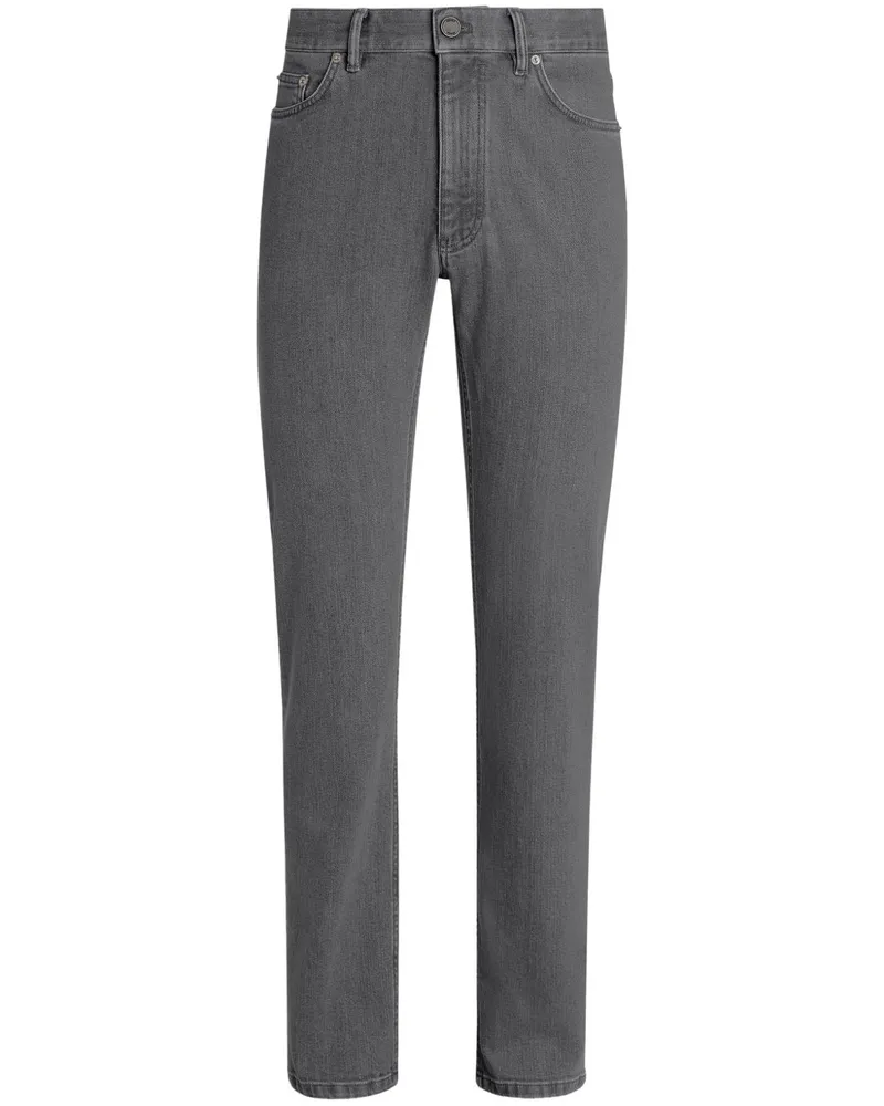 Ermenegildo Zegna Roccia Jeans mit Stone-Wash-Effekt - Grau Grau