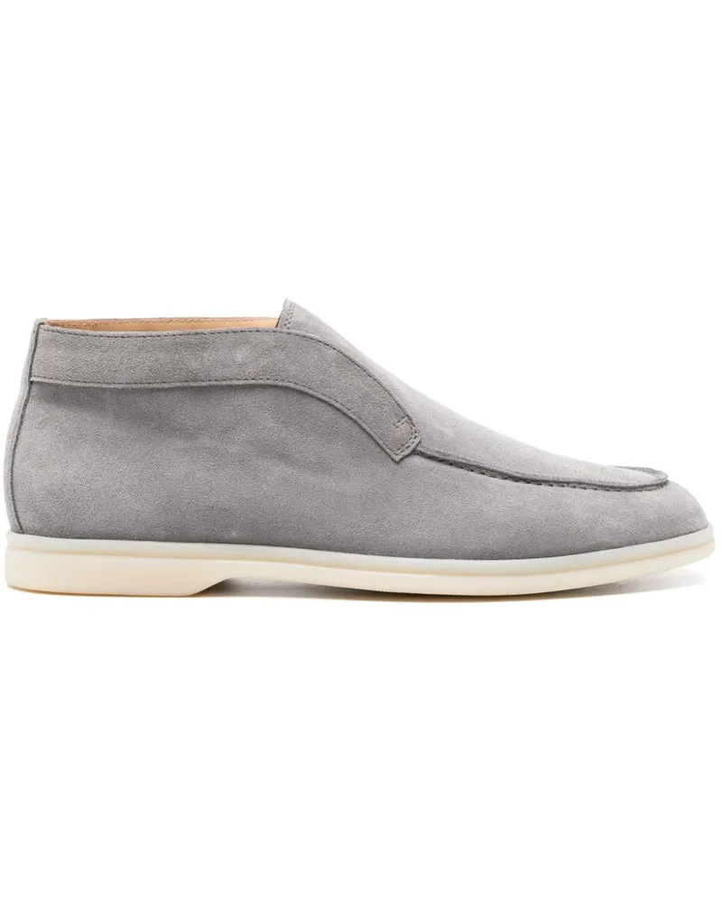 Scarosso Leonardo Stiefeletten aus Wildleder - Grau Grau