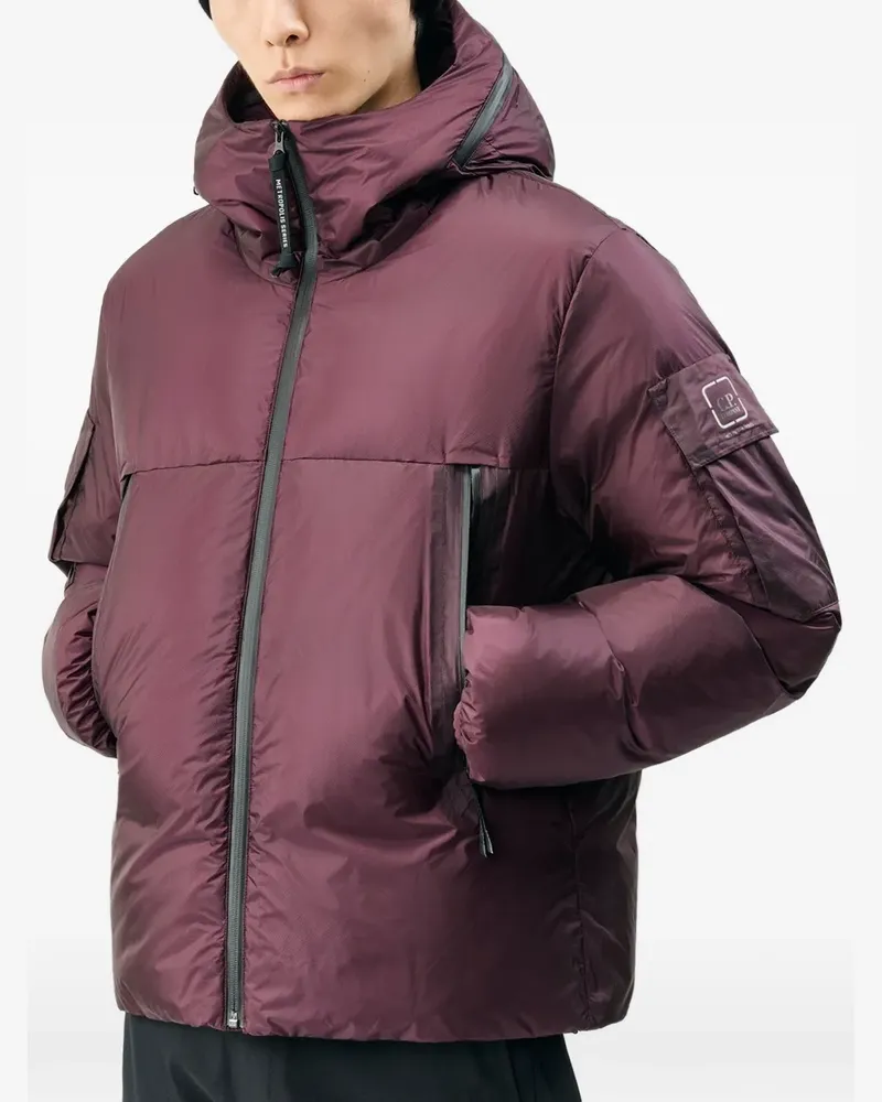 C.P. Company Metropolis Series MetroShield Daunenjacke mit Kapuze - Violett Violett