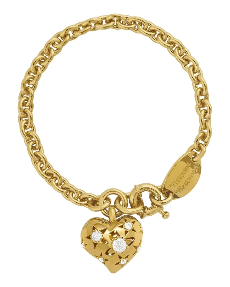 Vivienne Westwood Kettenarmband mit Herzanhänger - Gold Gold