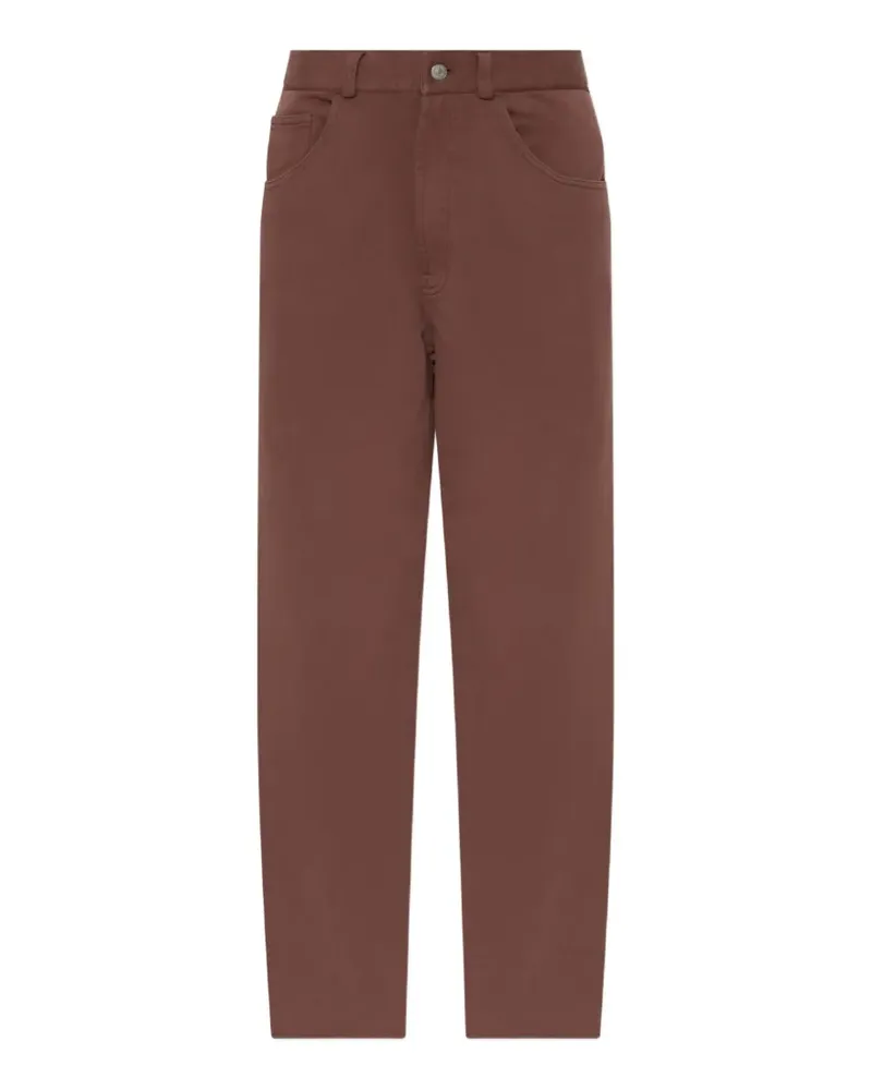 Maison Margiela Hose mit Gürtelschlaufe - Braun Braun