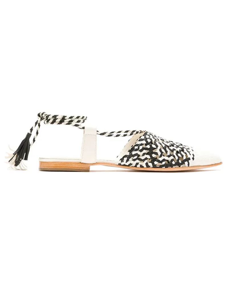 Sarah Chofakian Flache Sandalen - Mehrfarbig Mehrfarbig