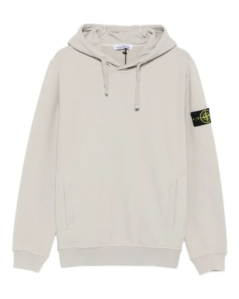 Stone Island Hoodie mit Kompass-Patch - Grau Grau