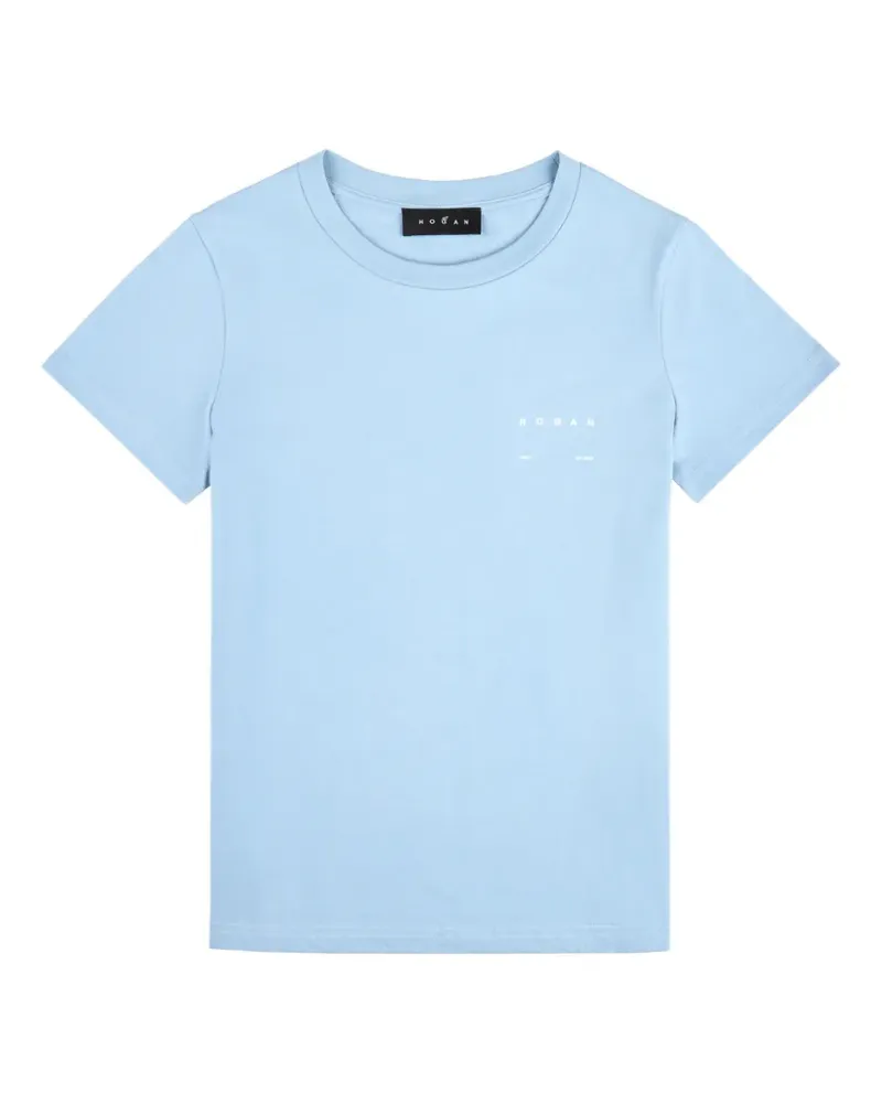 Hogan T-Shirt aus Baumwolle - Blau Blau