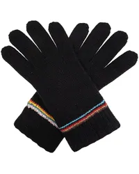 Paul Smith Gestreifte Handschuhe Schwarz