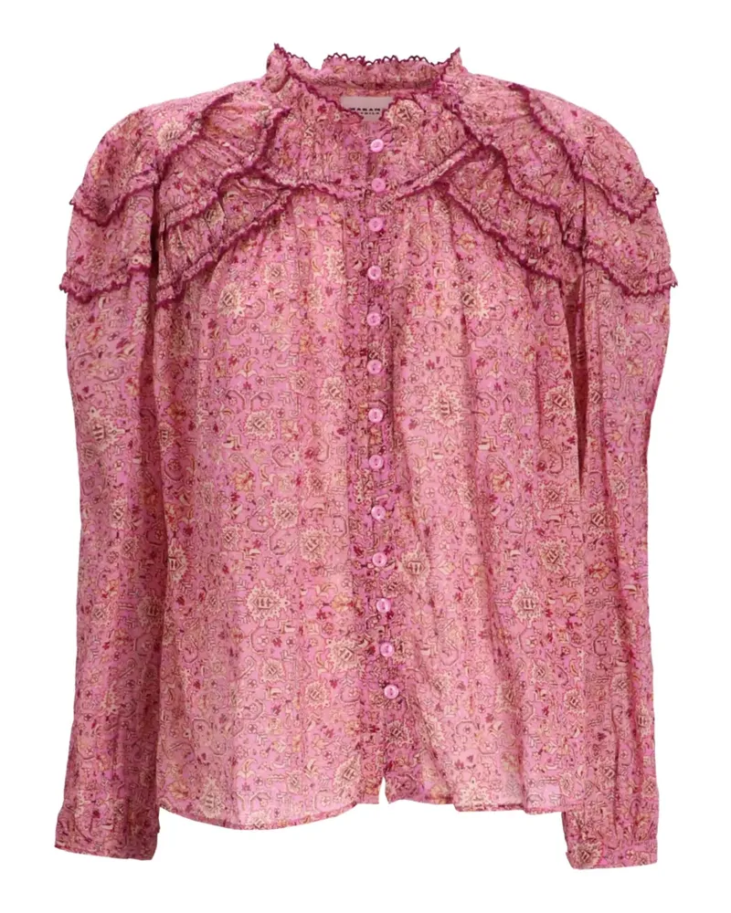Isabel Marant Bluse mit Rüschen - Rosa Rosa
