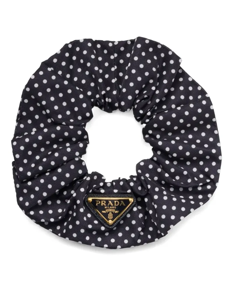 Prada Haargummi mit Polka Dots - Blau Blau