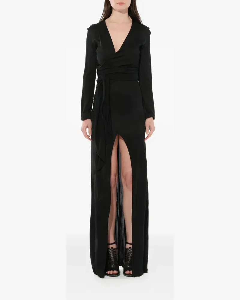 Givenchy Fließendes Abendkleid - Schwarz Schwarz