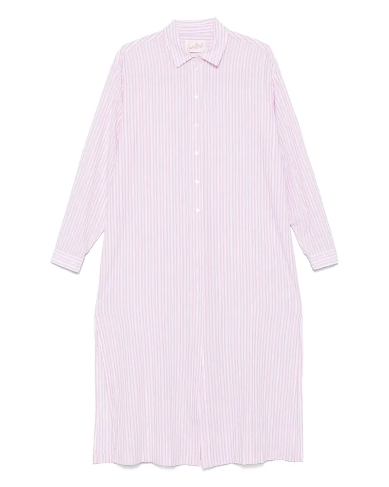 MC2 Saint Barth Gestreiftes Hemdkleid - Rosa Rosa