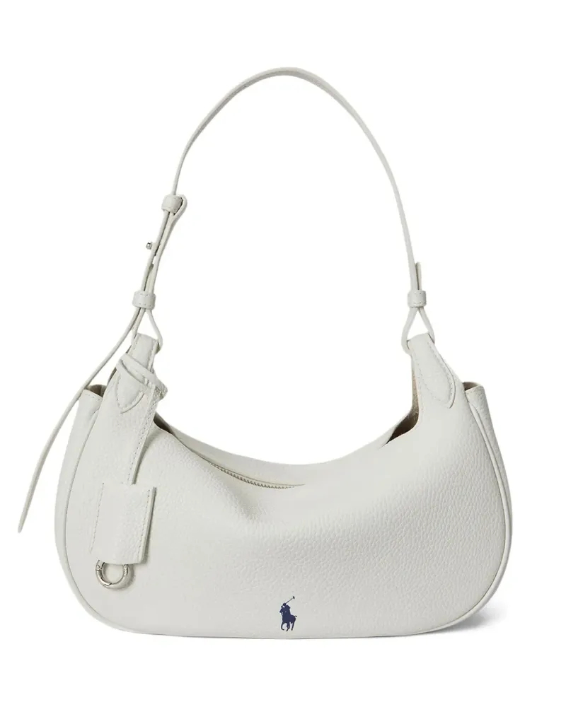 Ralph Lauren Pony Schultertasche - Weiß Weiß