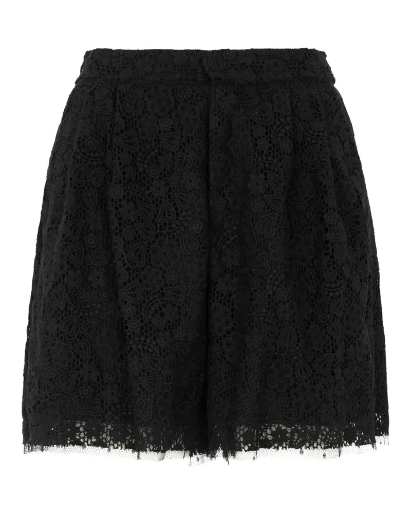 Valentino Garavani Shorts aus Spitze - Schwarz Schwarz