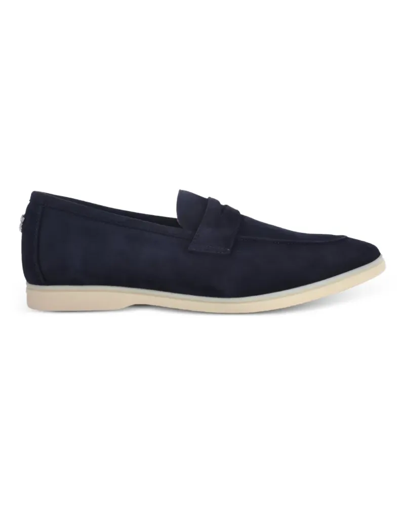 Bougeotte Loafer aus Wildleder - Blau Blau