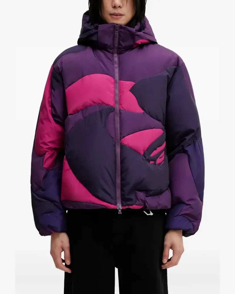 BAPE Mega Color Camo patterned hooded jacket - Violett Violett