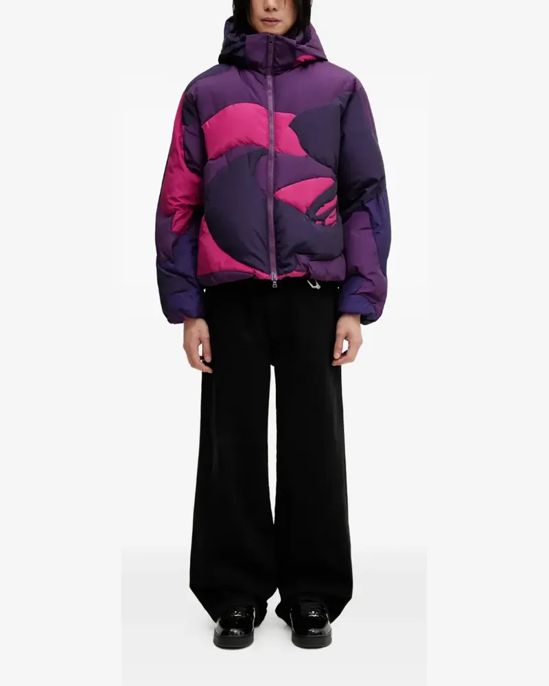 BAPE Mega Color Camo patterned hooded jacket - Violett Violett