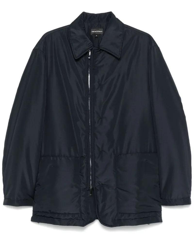 Emporio Armani Wasserabweisende Jacke - Blau Blau