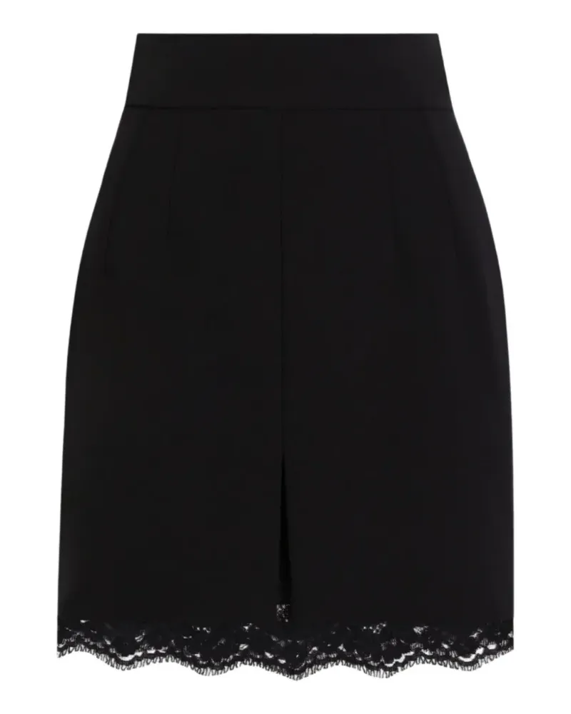 Dolce & Gabbana double-crêpe-wool skirt - Schwarz Schwarz