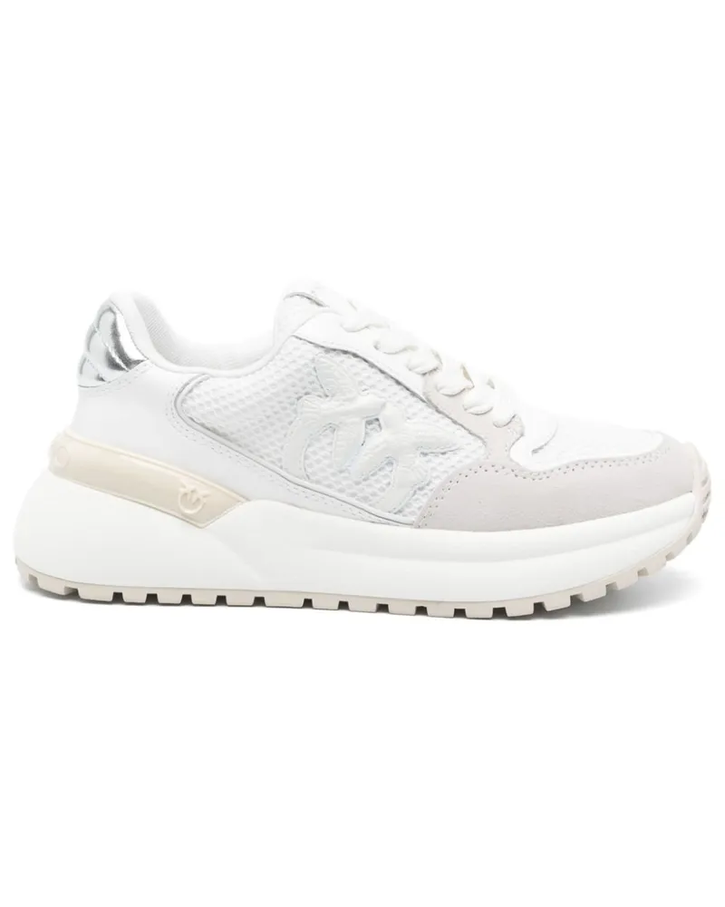 Pinko Sneakers mit Love Birds-Applikation - Weiß Weiß