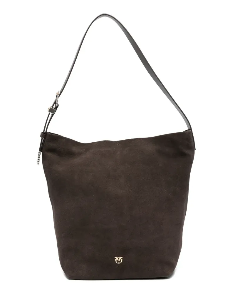 Pinko big suede shoulder bag - Braun Braun