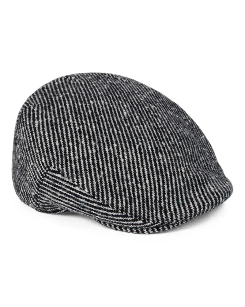 Paul Smith Flache Baseballkappe mit Streifen - Schwarz Schwarz
