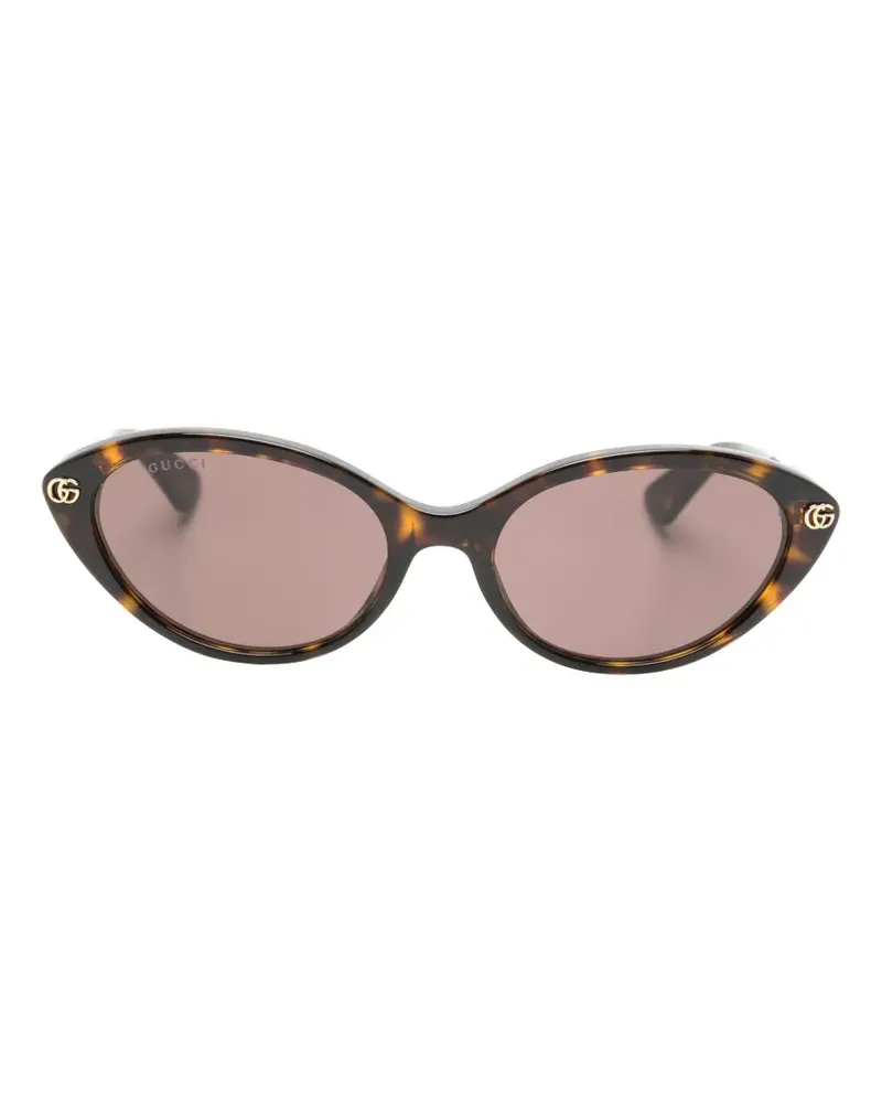 Gucci Cat-Eye-Sonnenbrille in Schildpattoptik - Braun Braun