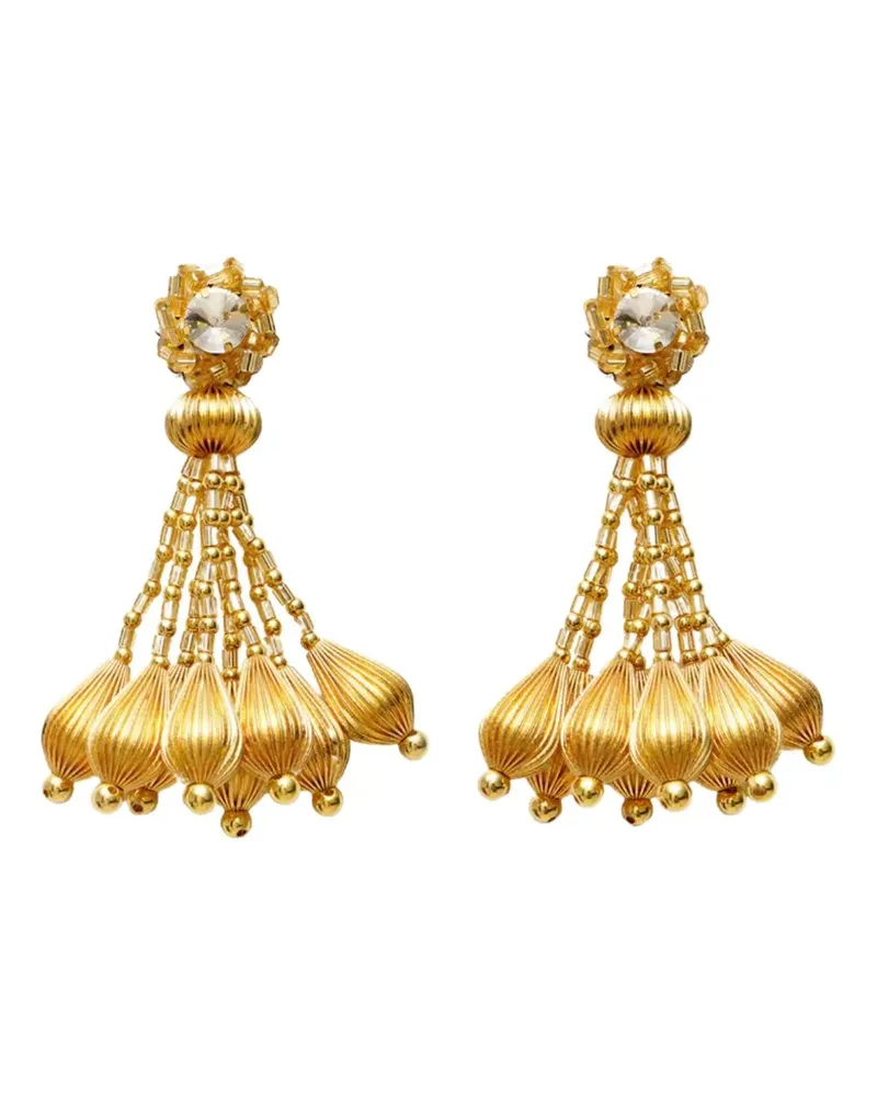 Vanina Lys Hängeohrringe mit Perlen - Gold Gold