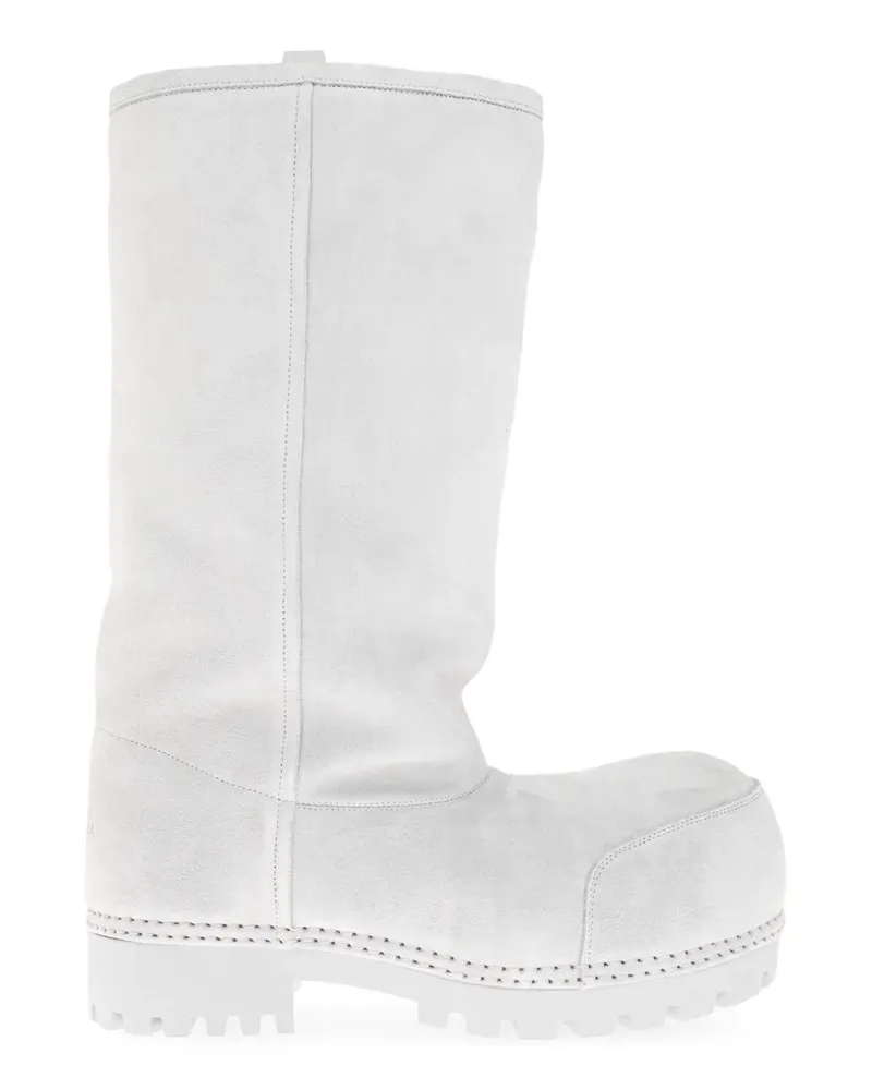 Balenciaga Alaska hohe Pelzstiefel in Ciel - Grau Grau