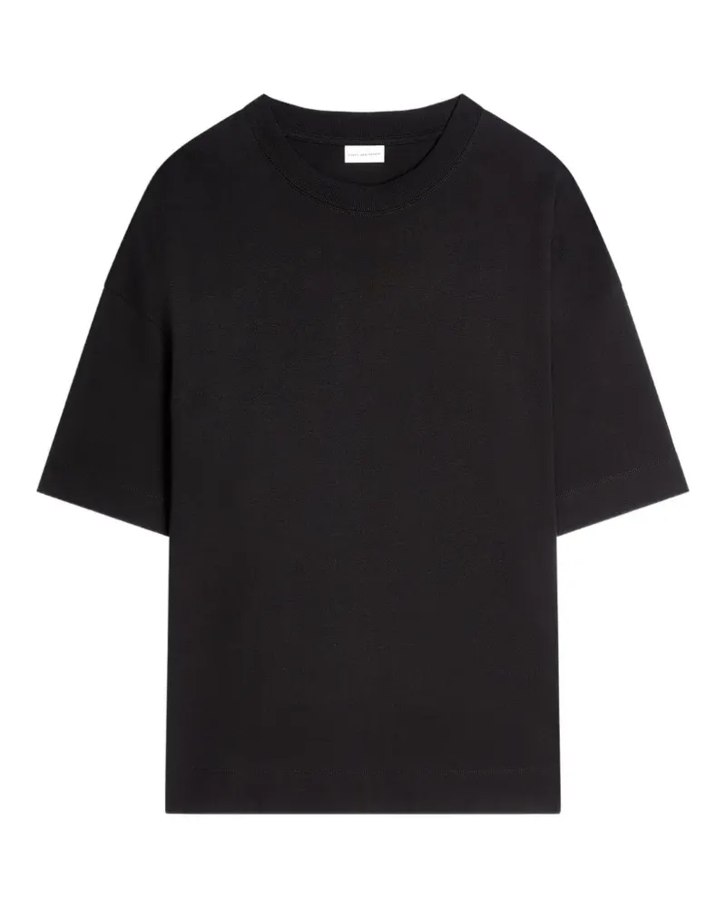 Dries van Noten Klassisches T-Shirt - Schwarz Schwarz