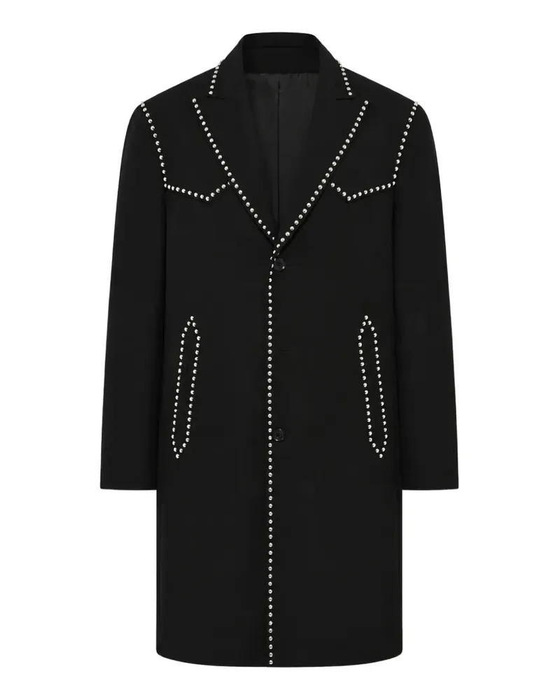 Dsquared2 stud-embellished relaxed-fit coat - Schwarz Schwarz