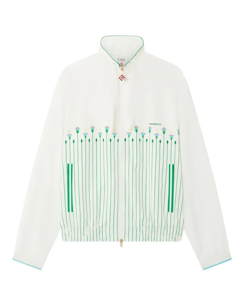 Casablanca Paris floral-print windbreaker - Weiß Weiß