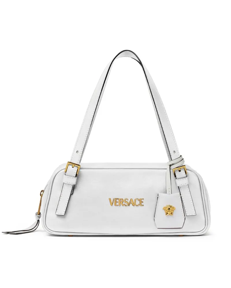 Versace Tag Bowling Schultertasche - Weiß Weiß