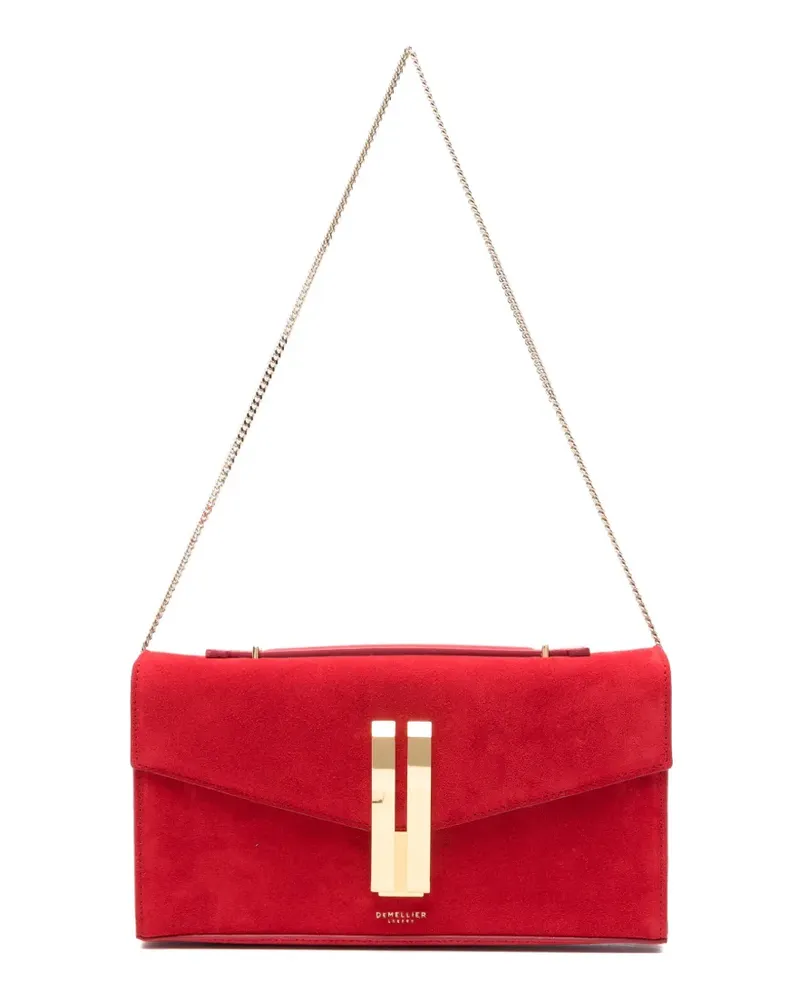 DeMELLIER Vancouver chain suede clutch bag - Rot Rot