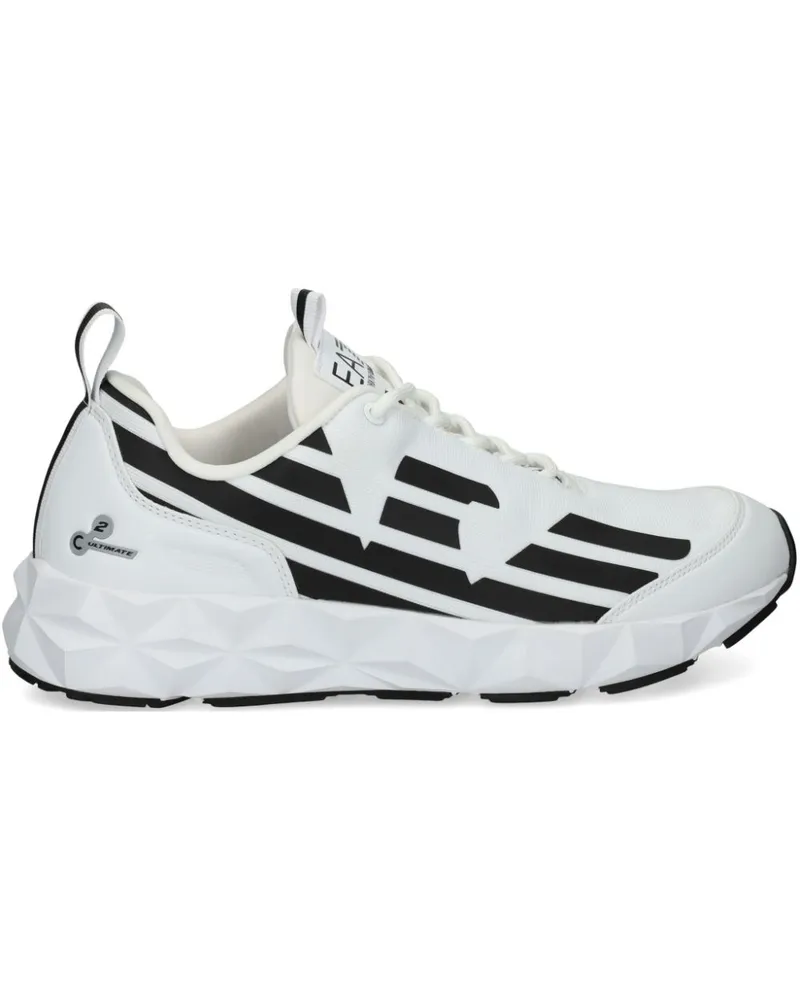 EA7 Sneakers mit Logo-Print - Weiß Weiß