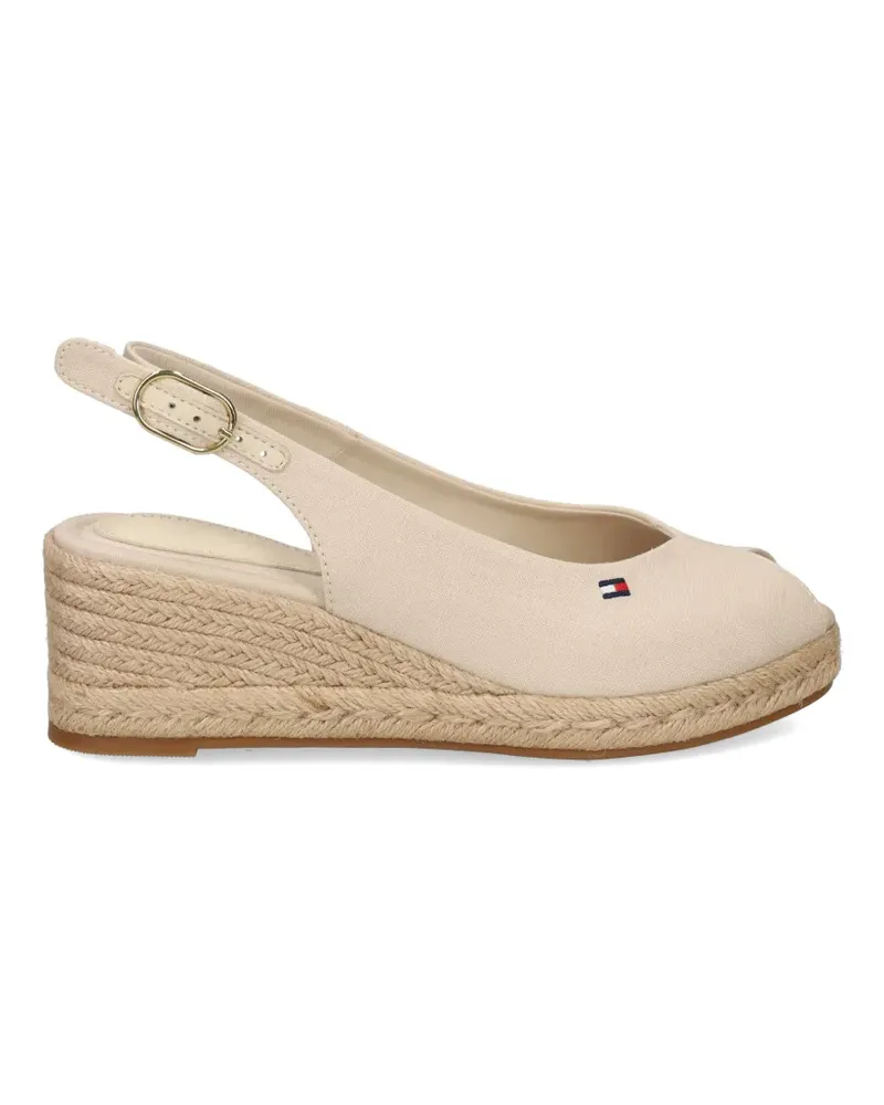Tommy Hilfiger peep-toe wedge sandals - Nude Nude