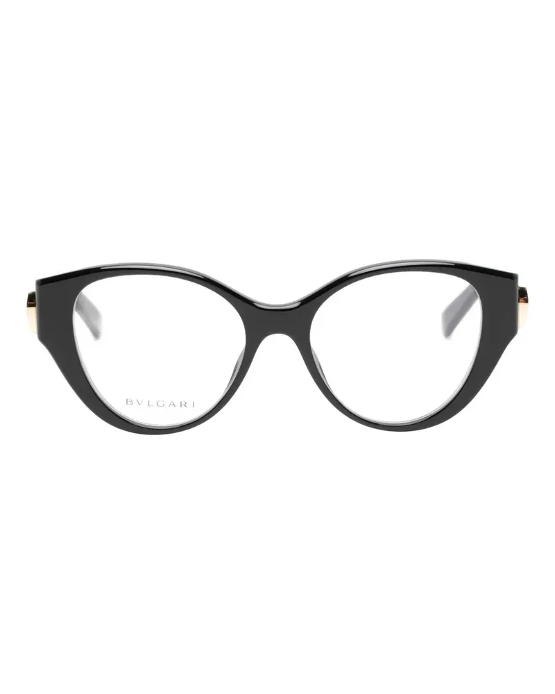 Bulgari cat eye-frame glasses - Schwarz Schwarz