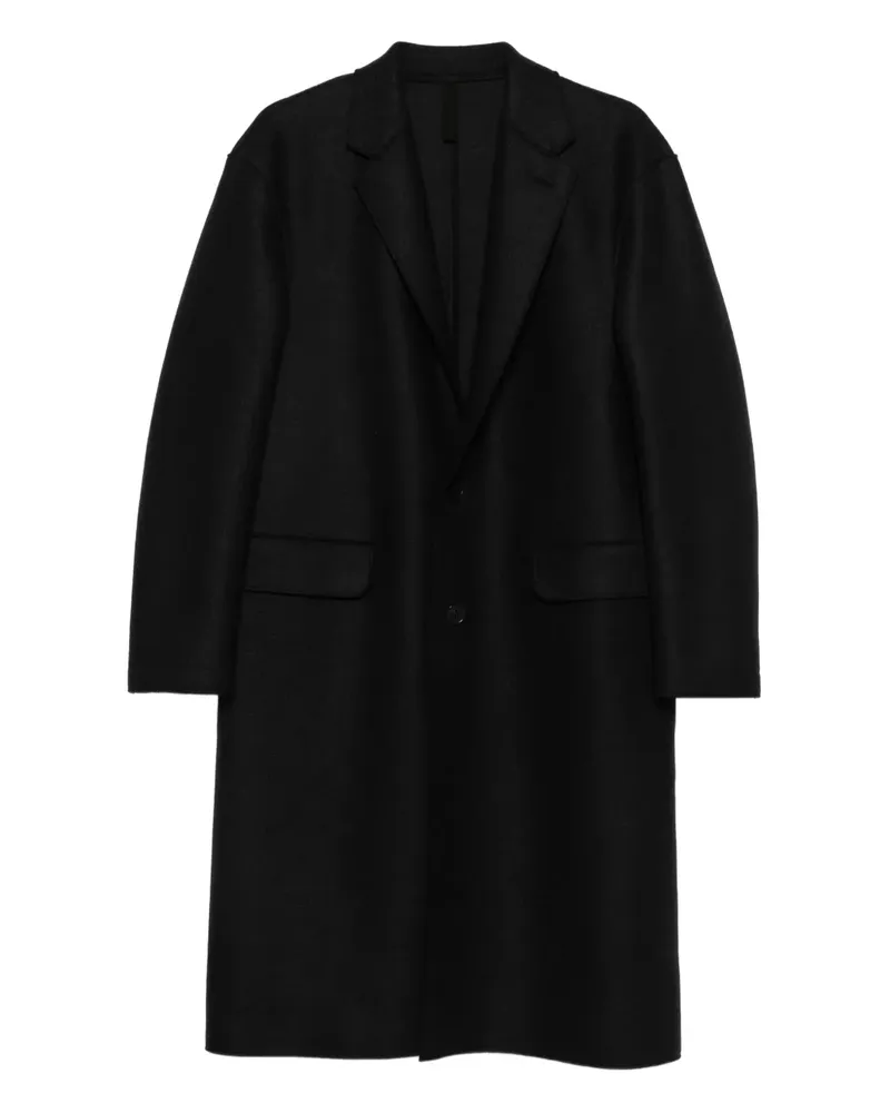 Harris Wharf London flap-pocket single-breasted coat - Schwarz Schwarz