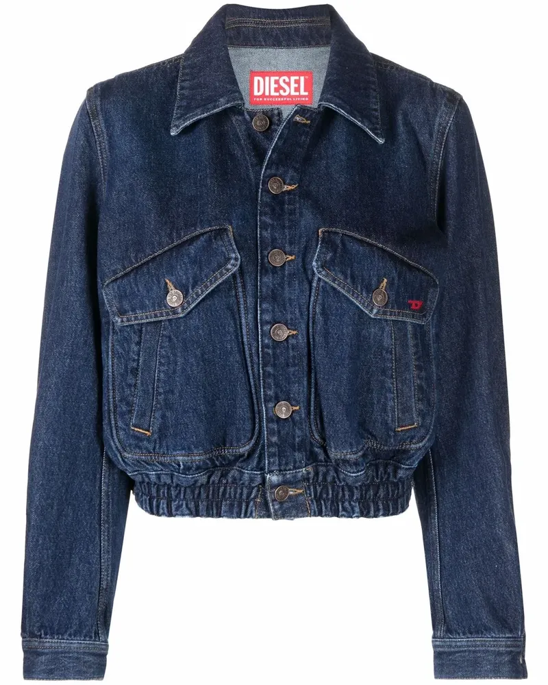 Diesel De-Tracy Bomberjacke aus Denim - Blau Blau