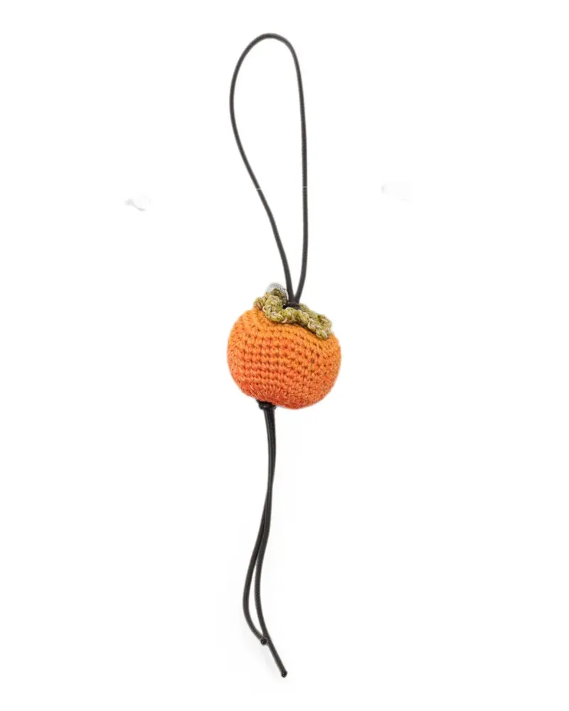 J.W.Anderson Gehäkelter Gürtel mit Früchtemotiv - Orange Orange
