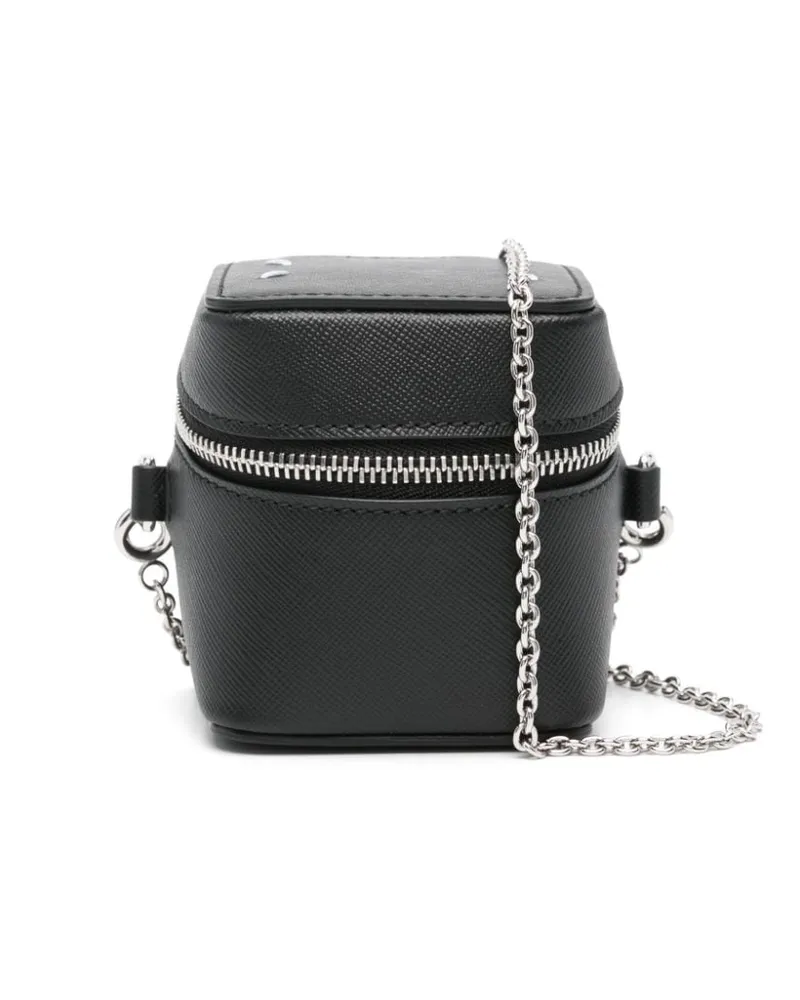 Maison Margiela Mini-Tasche mit Ziernähten - Schwarz Schwarz