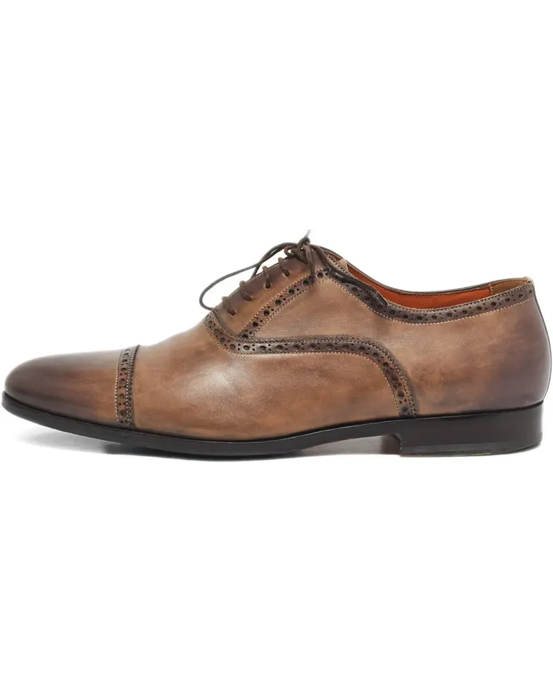 Santoni leather brogue shoes - Braun Braun