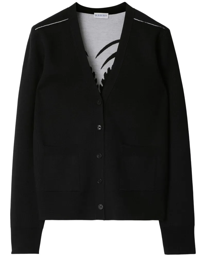Burberry Mirrored Horse Cardigan - Schwarz Schwarz