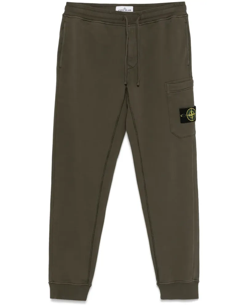 Stone Island Jogginghose mit Kompass-Patch - Grün Grün