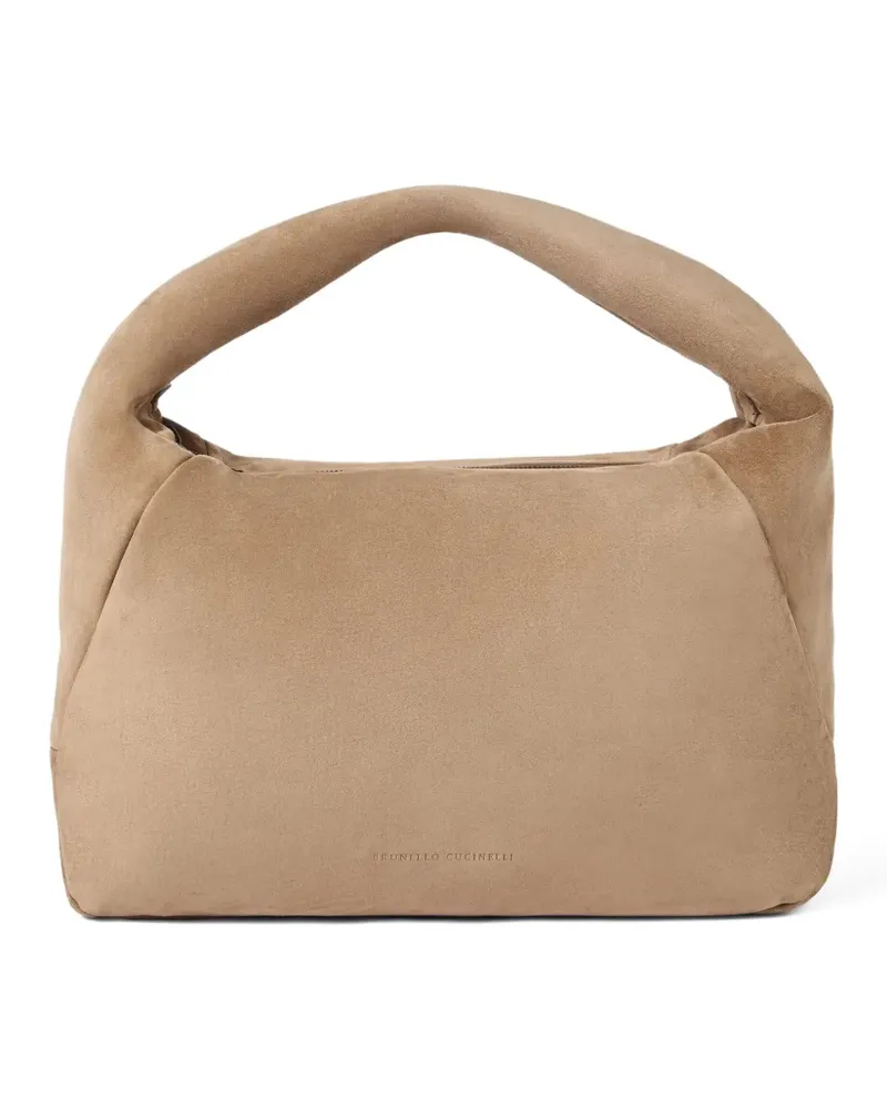 Brunello Cucinelli Wattierte BC Dup Tote Bag mit Henkel - Nude Nude
