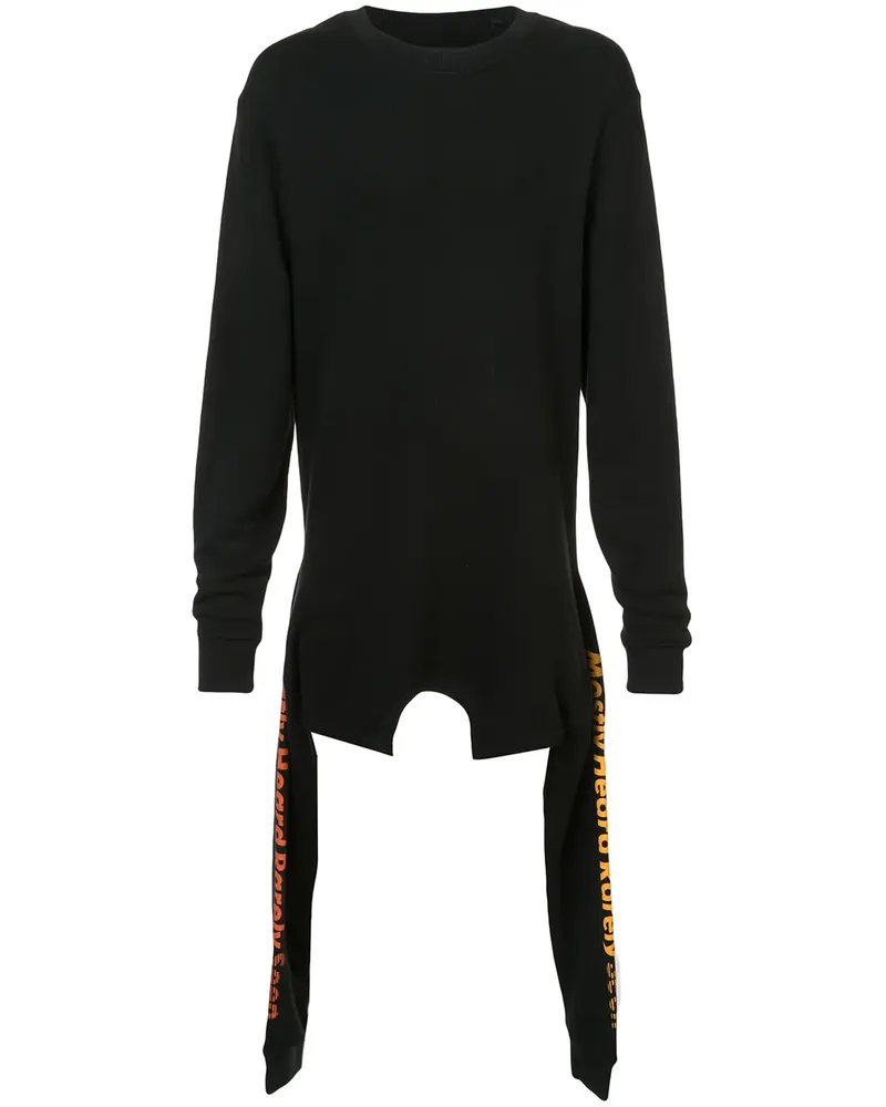 Mostly Heard Rarely Seen Asymmetrisches Sweatshirt - Schwarz Schwarz